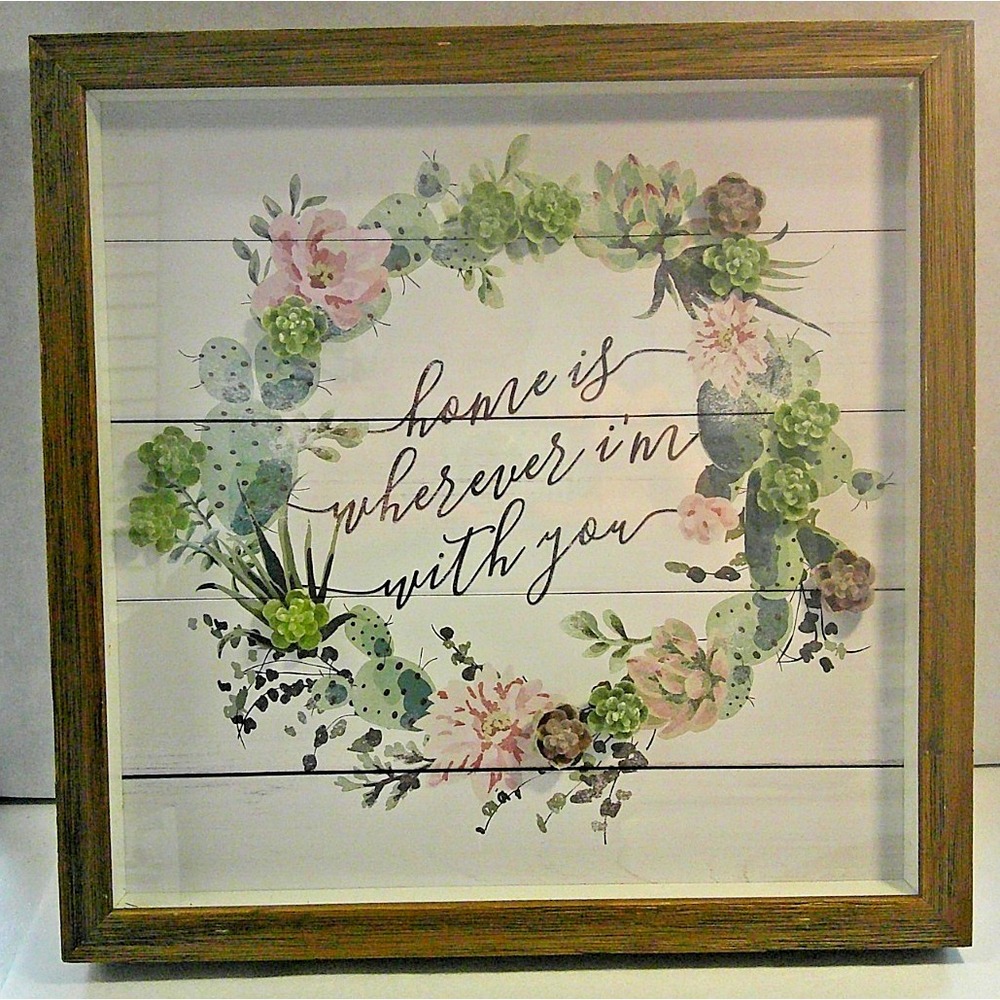 Cute Shadow Box Wall Decor Dimensions: 13x13inx1.5‎ approximately